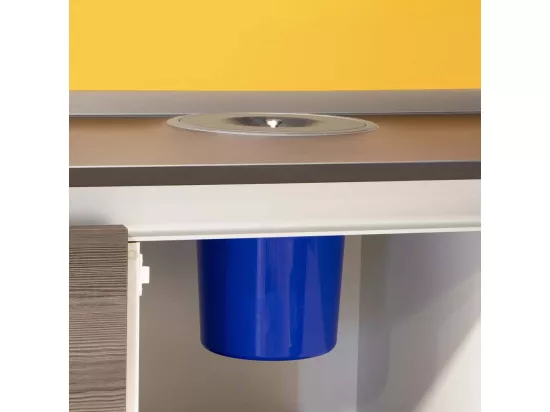 Poubelle encastrable pour plan de travail Recycle 7 litres