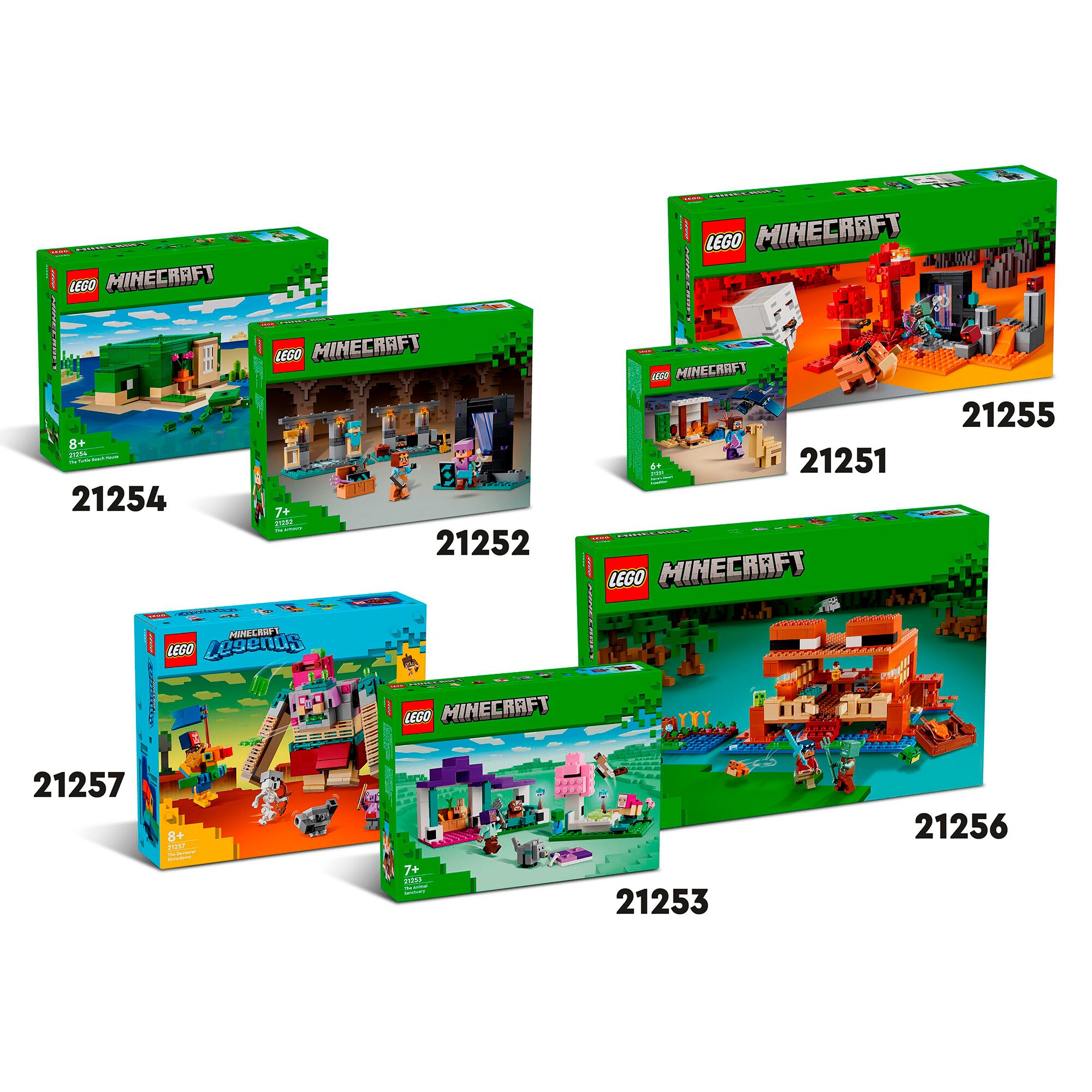 LEGO Konstruktionsspielzeug Minecraft Showdown mit dem Verschlinger
