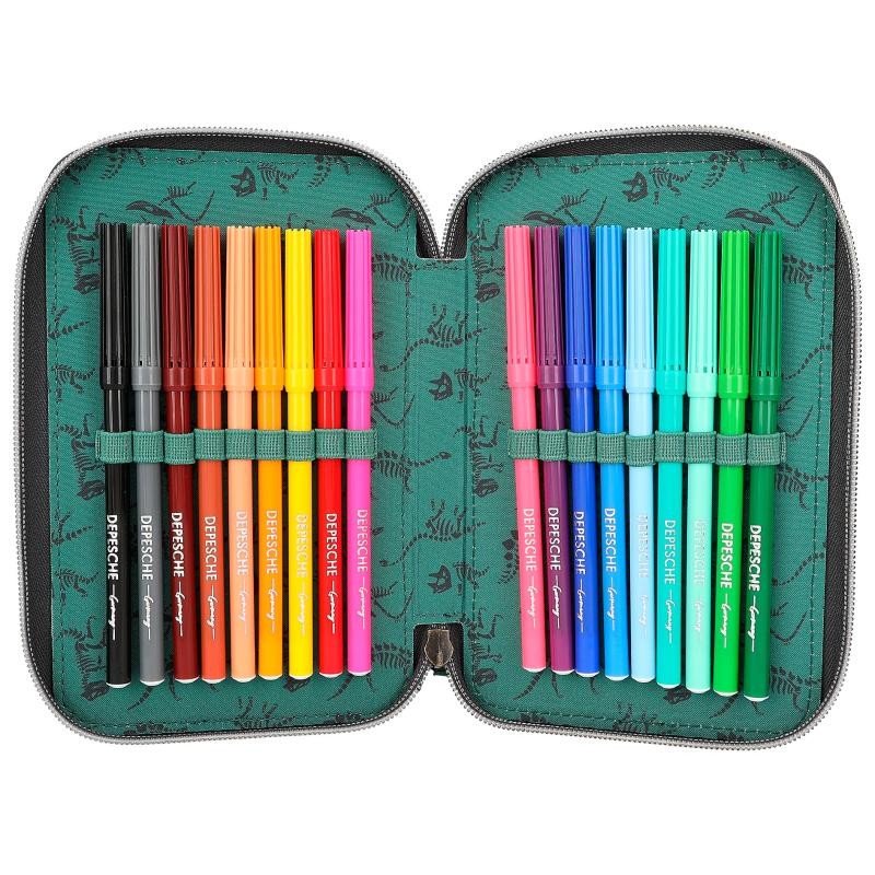Dino World - Trippel Penalhus m/LED - ( 0412474 )