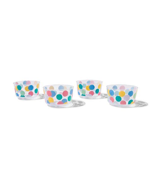 4 coupelles réutilisables Ø11cm confetti