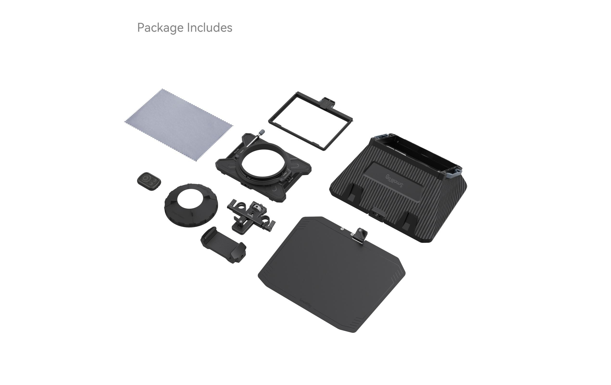 Teleprompter Multifunktional<br>Multifunktionaler Teleprompter für universelle spiegellose Objektive bis 95 mm, ein 15-mm-Schienenhalterungssystem und andere
