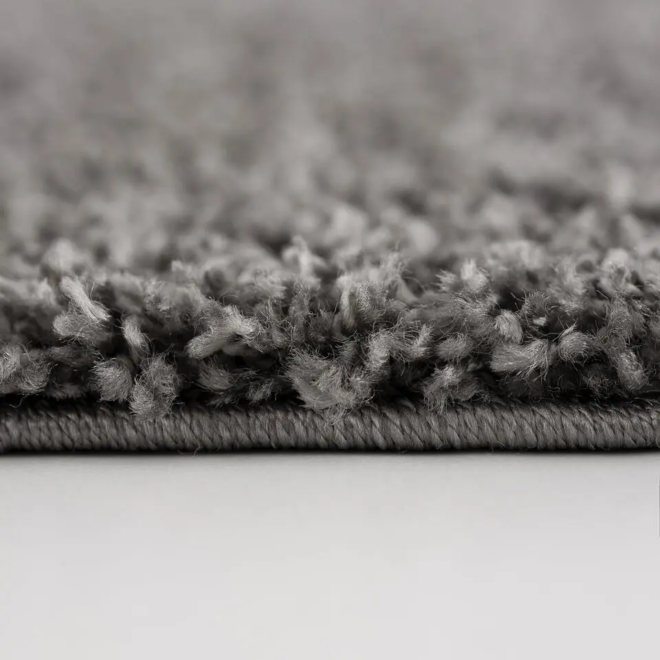 Loca Shaggy Vloerkleed Grijs Hoogpolig - 200x290 CM