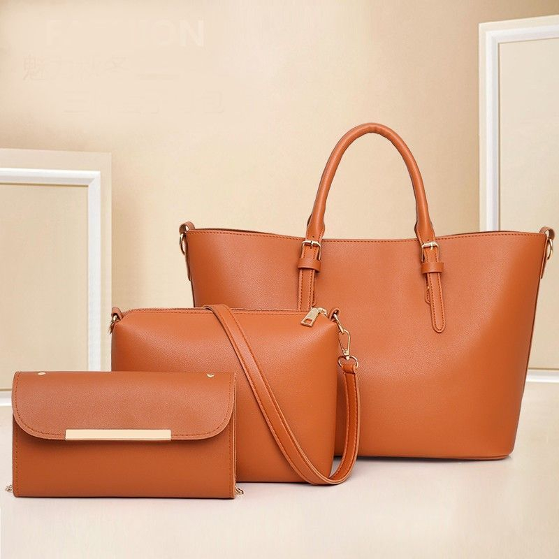 NewTown - Set van 3: Kunstleren Tote Bag + Crossbody Bag + Pouch
