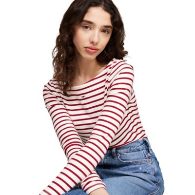 Tee-shirt à manches longues femme Breton Stripe TOMMY HILFIGER
