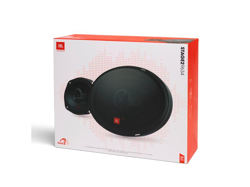 JBL Car 3-Weg Lautsprecher Paar Stage2 9634 Auto-Lautsprecher, 6
