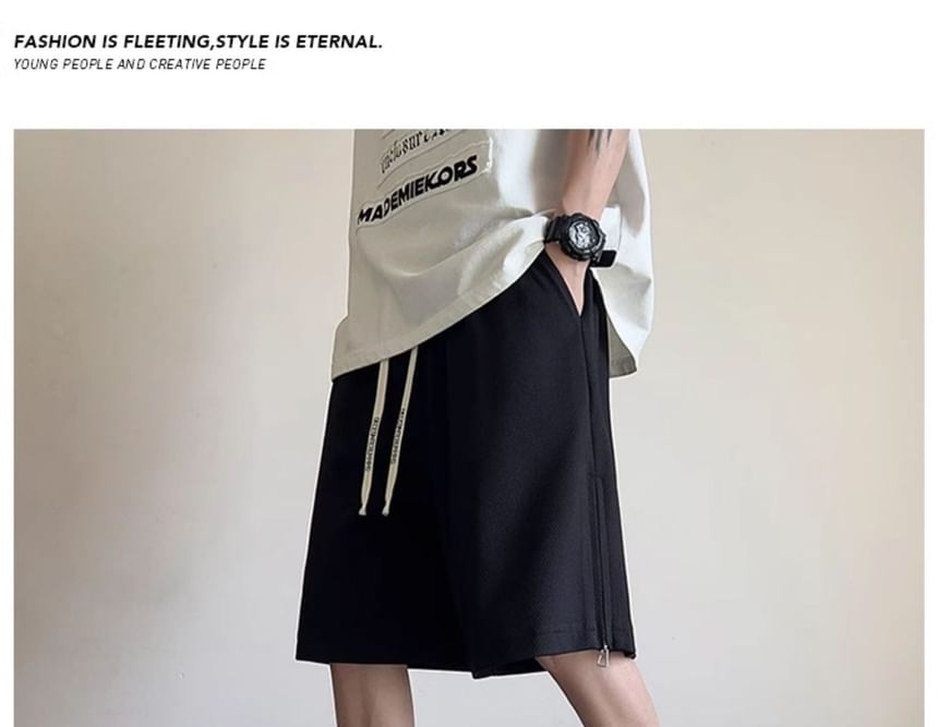 Urtishia - Cargoshorts met trekkoord in de taille en wijde pijpen