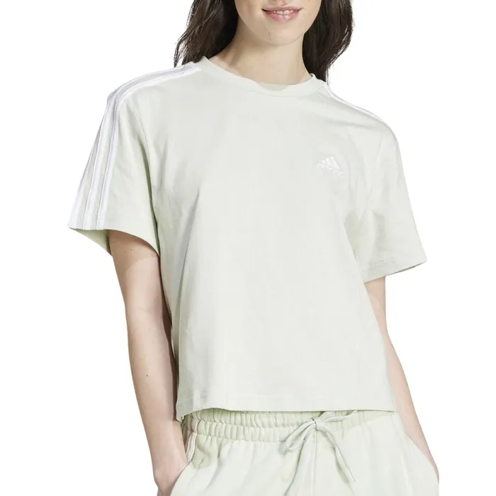 Adidas Essentials 3-Stripes Cropped Shirt Dames