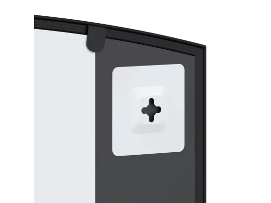 Miroir mural noir 60x30 cm arche fer
