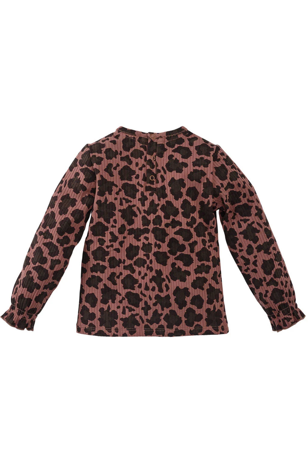 Z8 mini longsleeve Jaina met panterprint bruin