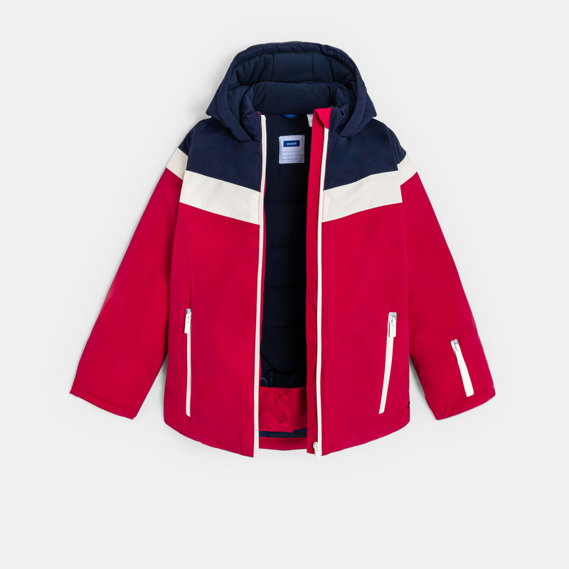 Blouson de ski rouge Fille
