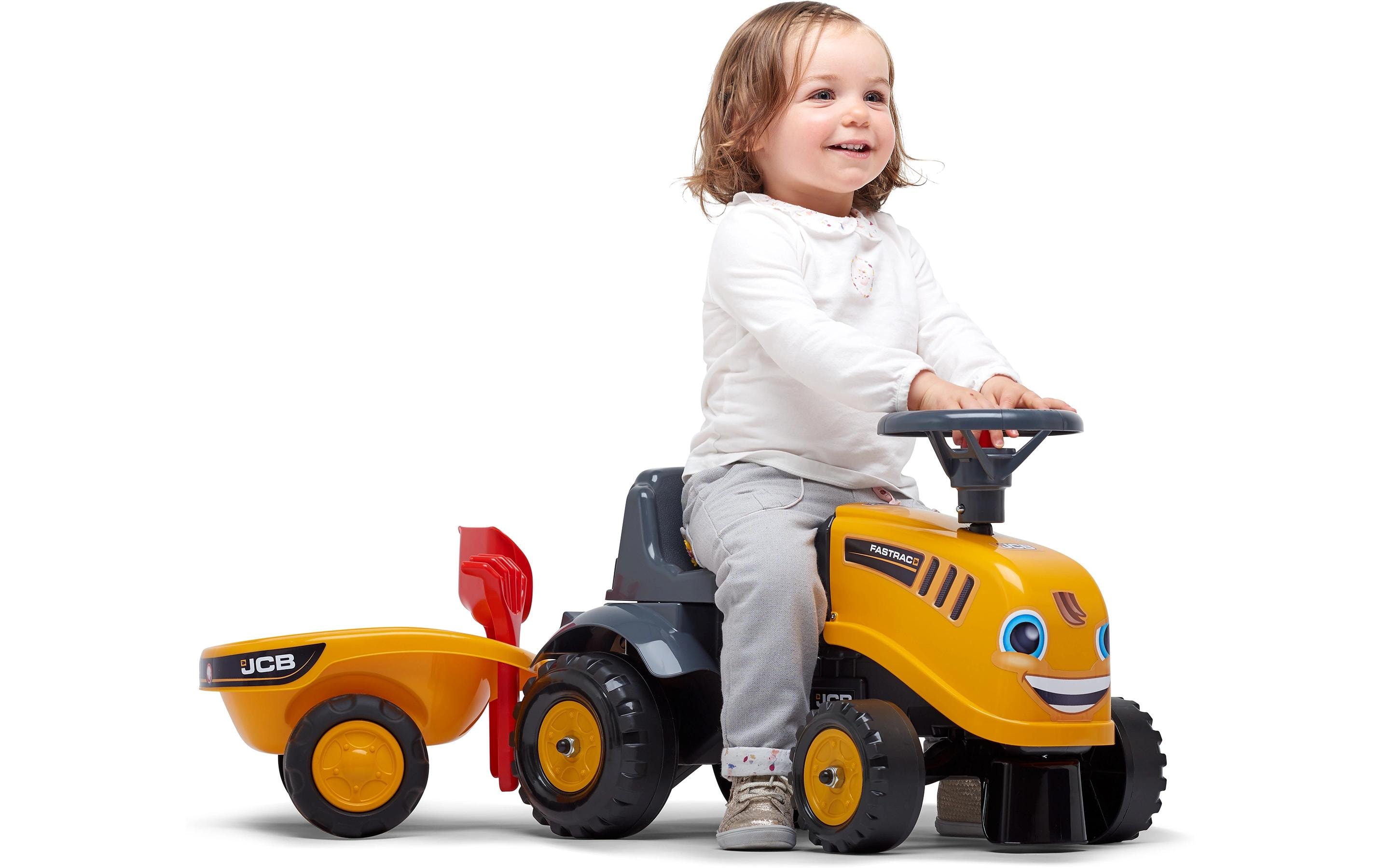 Rutschfahrzeug JCB Rutscher + Anh. SForwarder mit Anhänger, Schaufel und Rechen