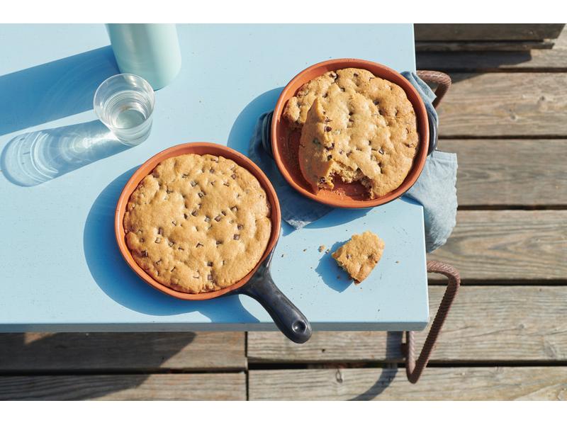 Nouvel Grillpfanne Grill me, Ø 19 cm, 1 Griff Grill- & Backofenpfanne aus Terracotta