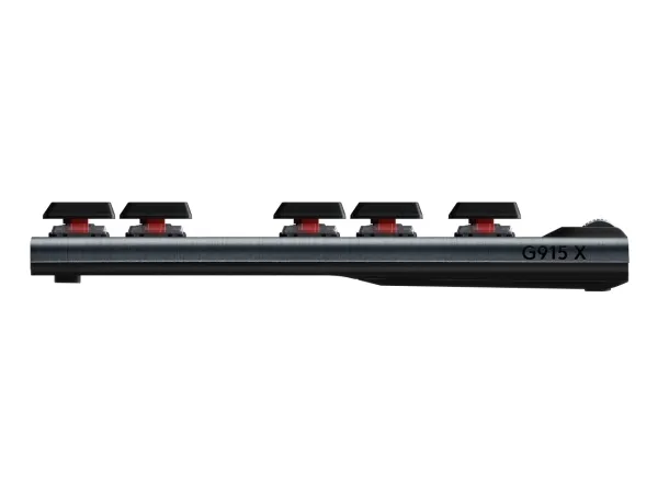 Logitech G G915 X - Tastatur - LIGHTSPEED - TKL - bagbelyst - trådløs - Bluetooth 5.0, 2.4 GHz, USB - QWERTY - nordisk (dansk/finsk/norsk/svensk) - tastkontakt: GL Linear - sort