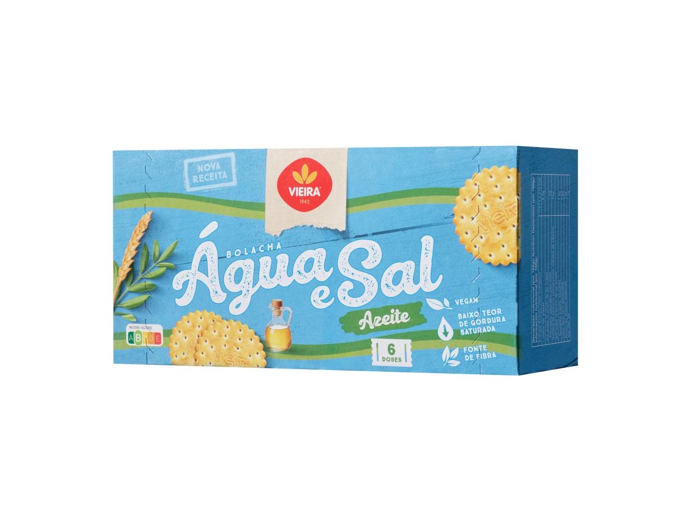 BOLACHAS AGUA E SAL VIEIRA AZEITE 84G