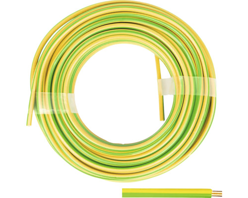 H07 VU 1G10 mm² 10 m groen/gele draad