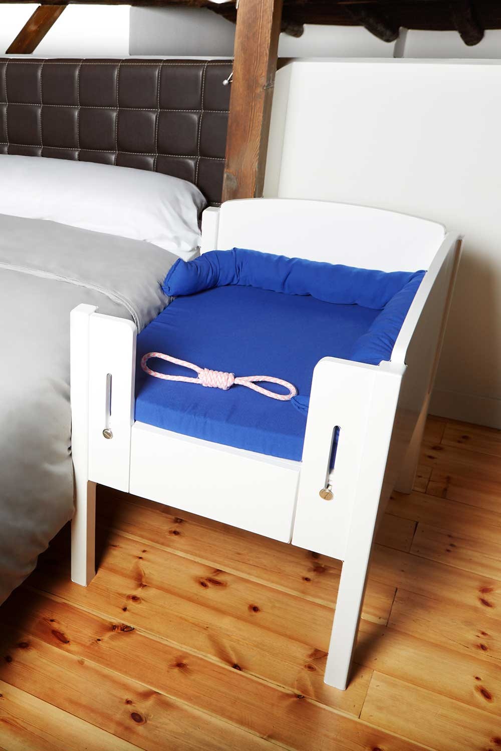 Cama ajustável para dormir junto com cães e gatos, cor Cobre Pérola