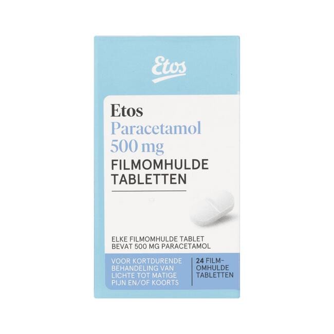 Etos Paracetamol 500mg Pot 24 stuks