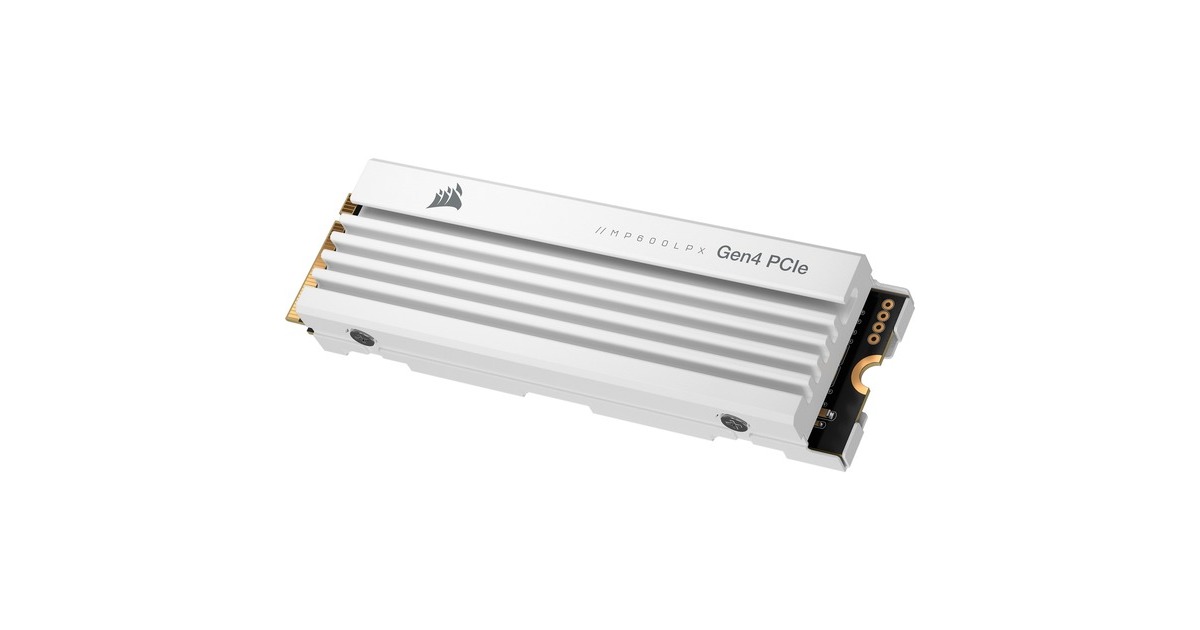 CorsairMP600 PRO LPX 1 TB SSD  (Wit, PCIe 4.0 x4, NVMe 1.4, M.2 2280)