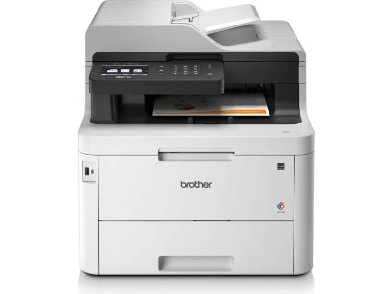 Brother MFC-L3770CDW - Multifunktionsprinter - farve - LED - Legal (216 x 356 mm) (original) - A4/Legal (medie) - op til 24 spm (udskriver) - 280 ark - 33.6 Kbps - USB 2.0, LAN, Wi-Fi(n), USB vært, NFC - med Brother PRINT AirBag til 15.000 sider
