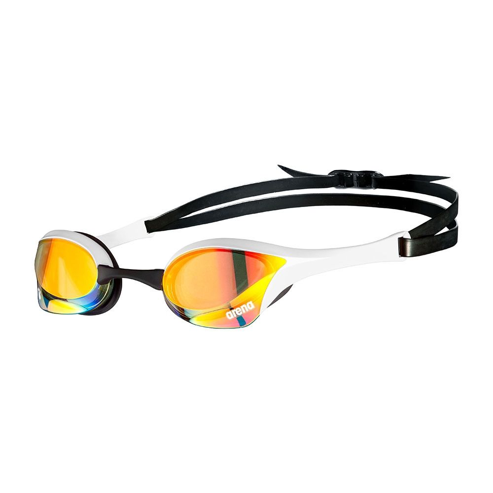 Arena COBRA ULTRA SWIPE MIRROR - Lunettes de natation yellow copper/white