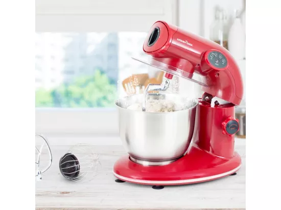 Robot Pétrin Avec Bol Inox 5l Ak80v2 Kitchencook Rouge