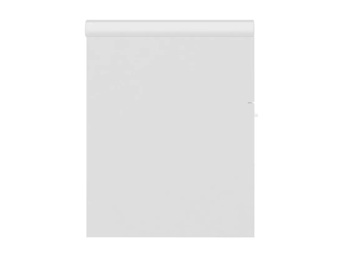 Armoire d'évier avec lavabo intégré Blanc Aggloméré