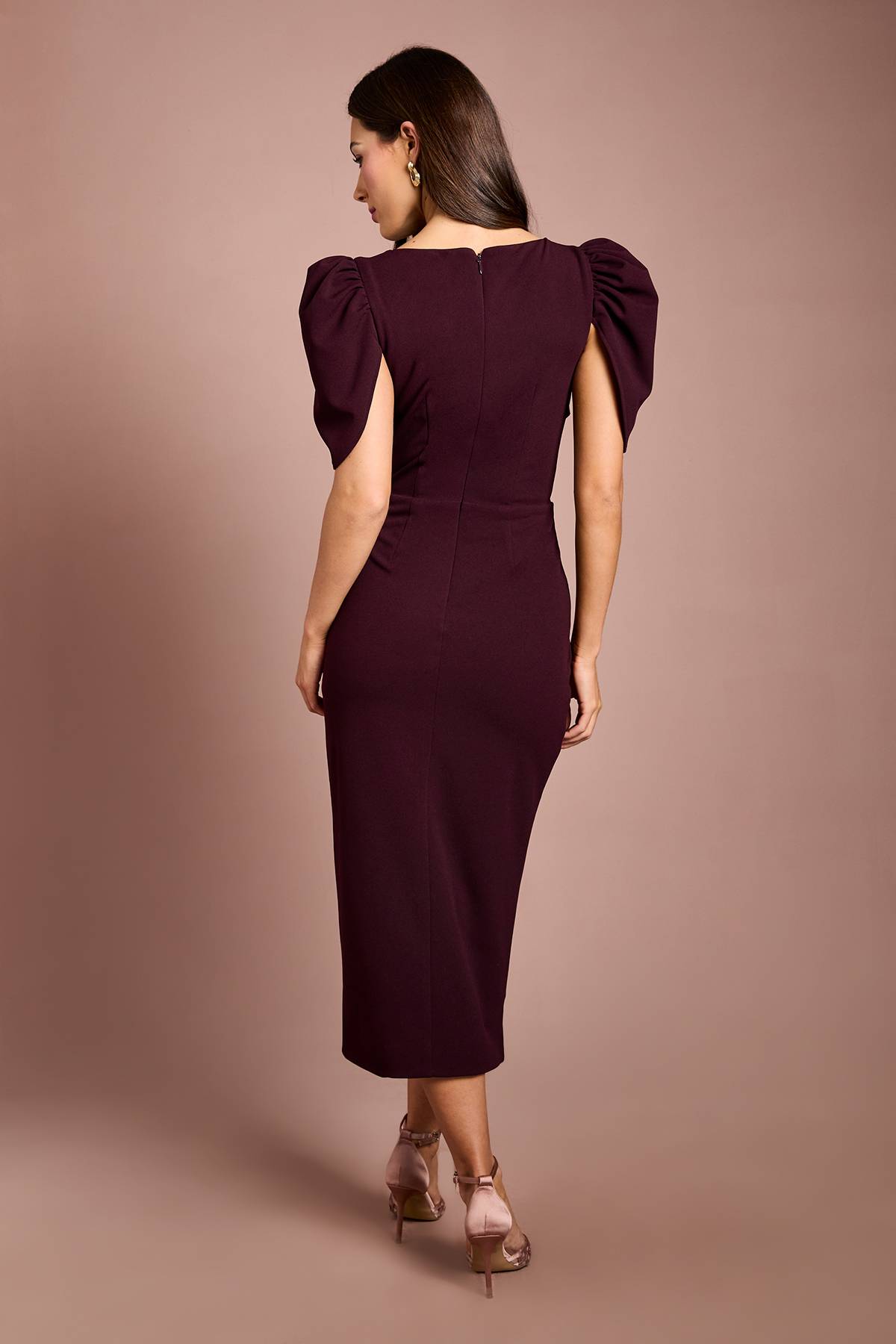 Coast Robe Midi En Crêpe Avec Détail Plissé