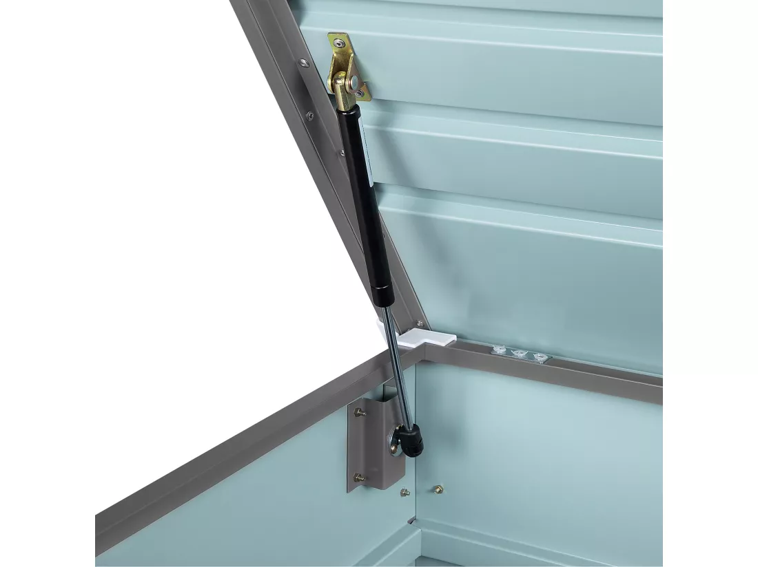 Coffre de rangement CEBROSA Métal 132 cm 62 cm Gris