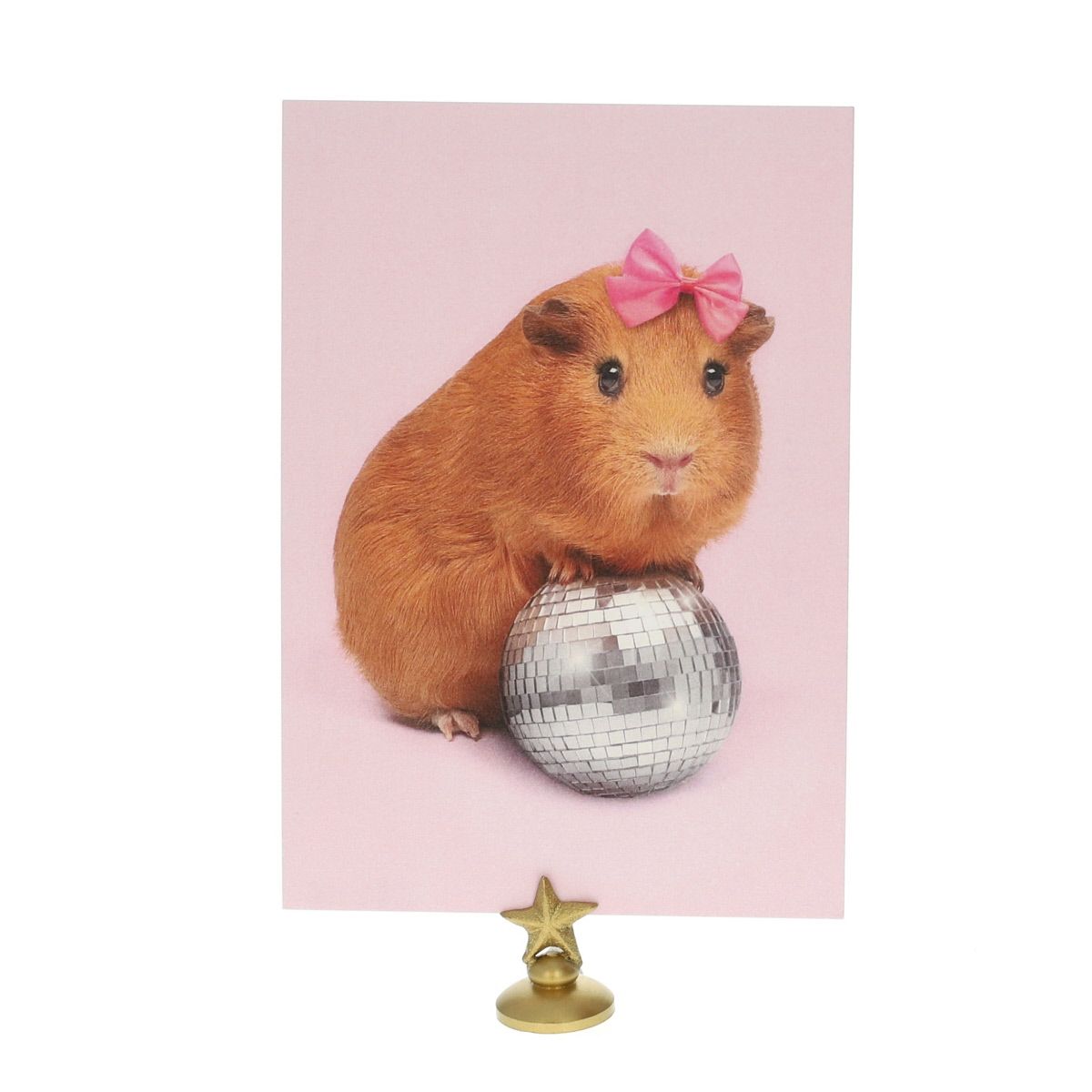 Carte cochon d'Inde boule à facette Lagom Design