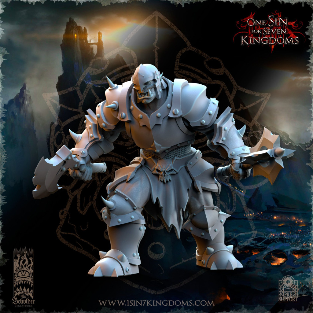 The Beholder Miniatures - Orcs - 8 Guerriers