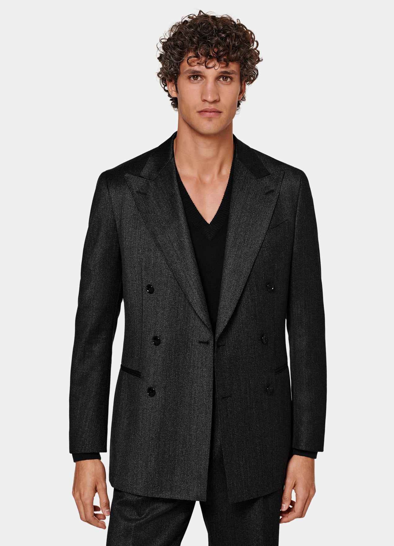 Costume Havana coupe Tailored gris foncé