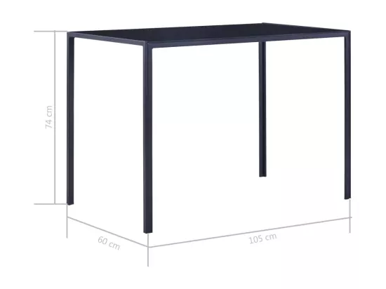 Mobilier de salle à manger 5 pcs Gris