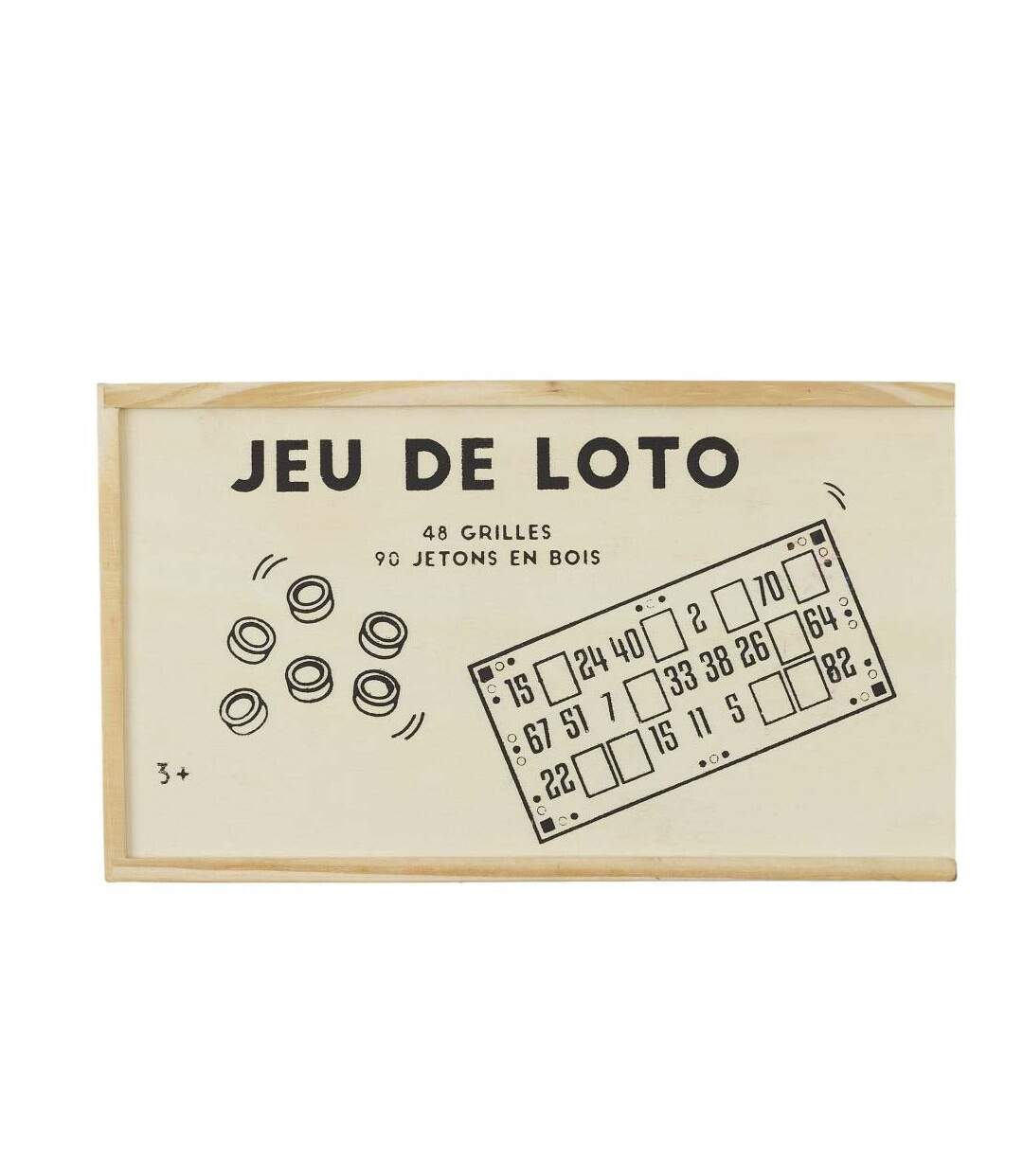 Jeu de loto 48 grilles 90 jetons