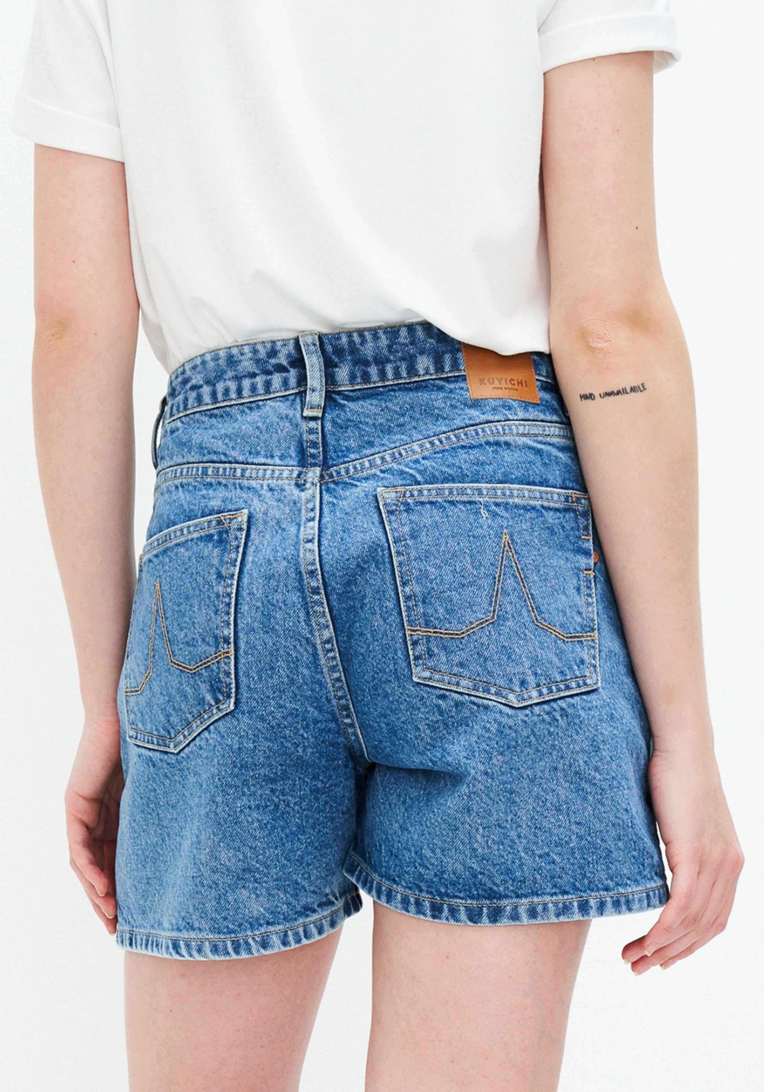 Kuyichi Jeans-Shorts Demi Short Vintage Blue