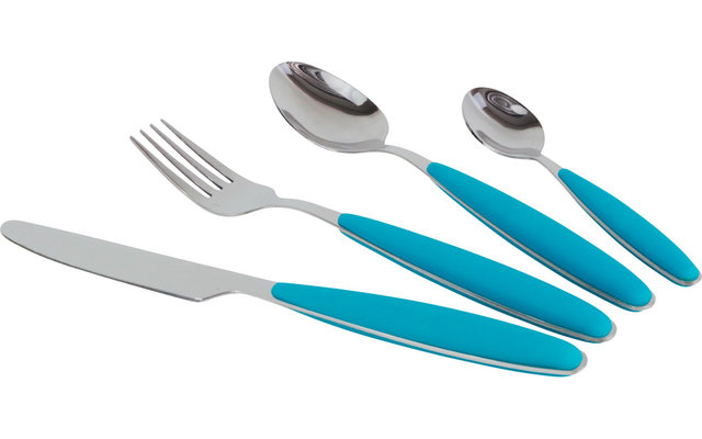 Gimex Edelstahlbesteck Set mit Soft-Touch-Griff 16 teilig