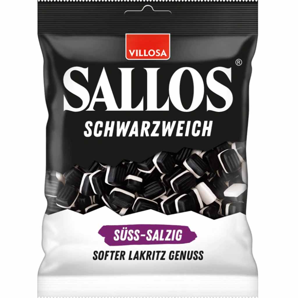 Villosa Sallos Schwarzweich softer Lakritz süß-salzig 200g MHD:28.1.26