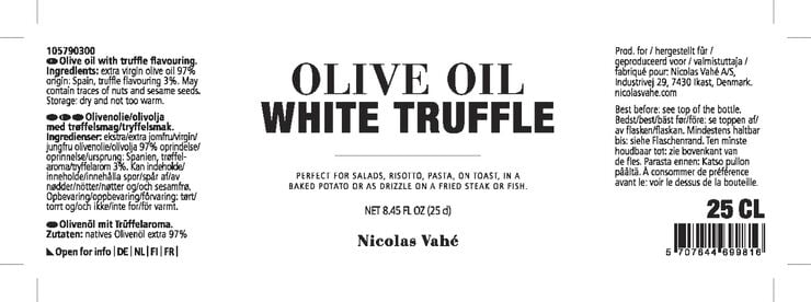 Nicolas Vahé Virgin Olive Oil - Hvid Trøffel, 25 cl.