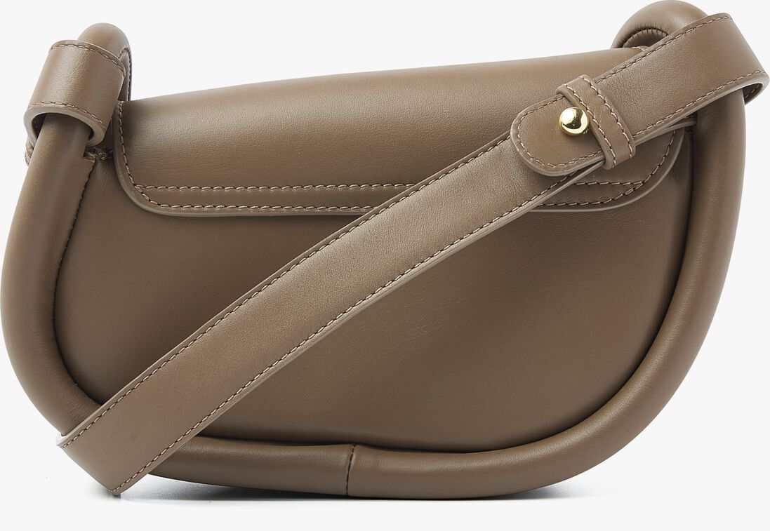 taupe nubikk schoudertas bobby mini bag ii