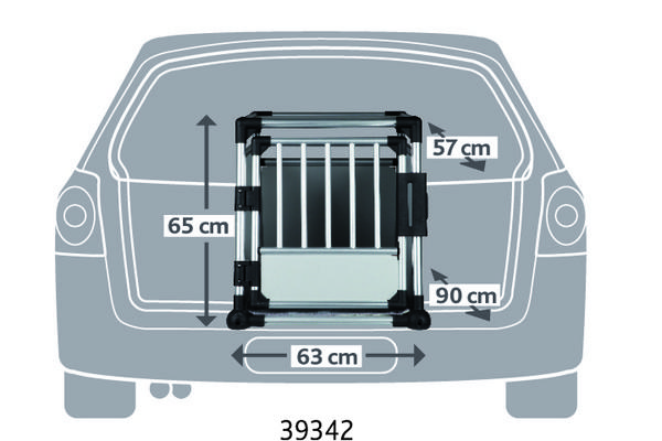 Trixie Hundetransportbox Aluminium,