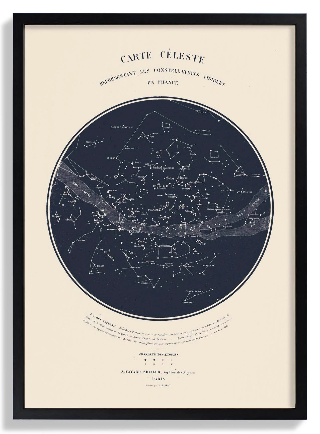 Carte Celeste Kunstdruck von Aster