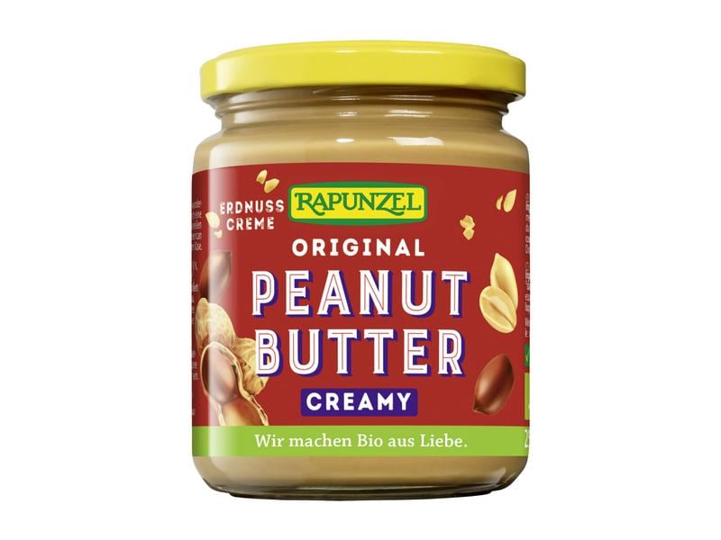 Rapunzel Bio Erdnussbutter «Creamy» 250 g Cremiger Brotaufstrich mit Erdnüssen