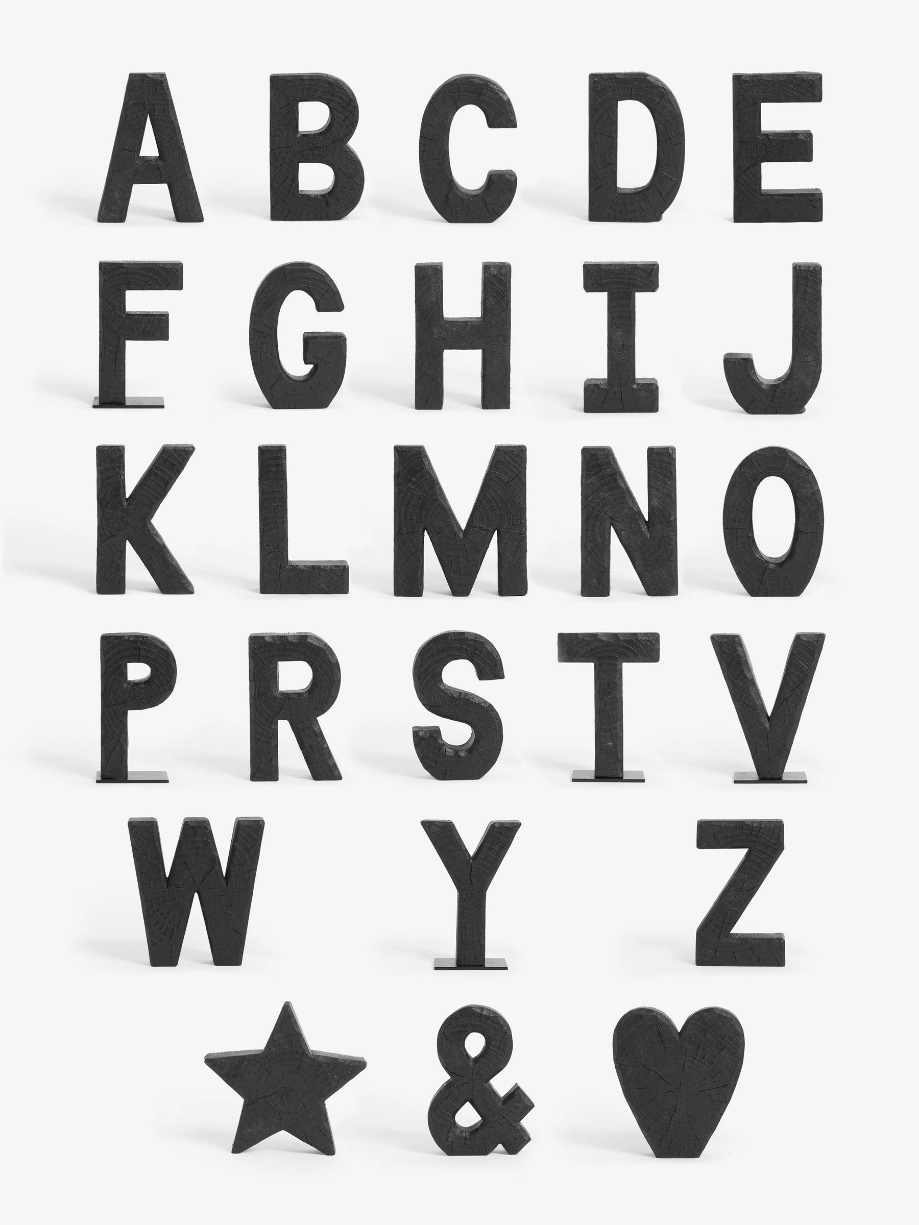 Bronx alfabetdecoratie met houteffect