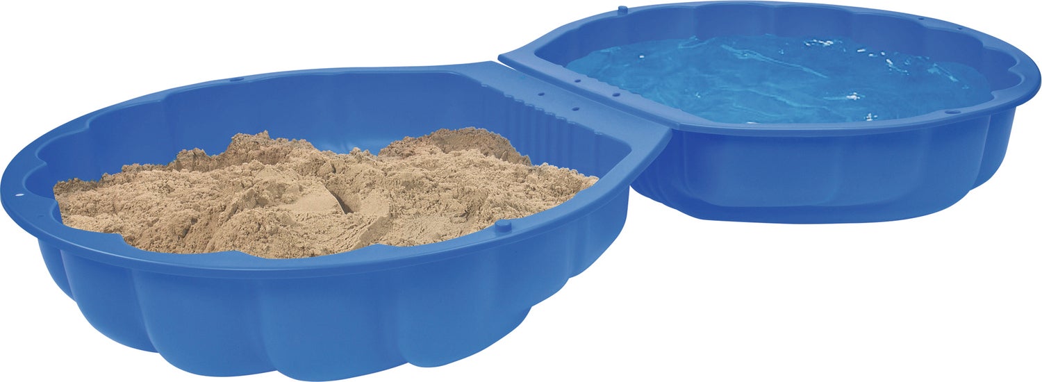 BIG zandbak schelp blauw 86,5 x 87 x 20 cm
