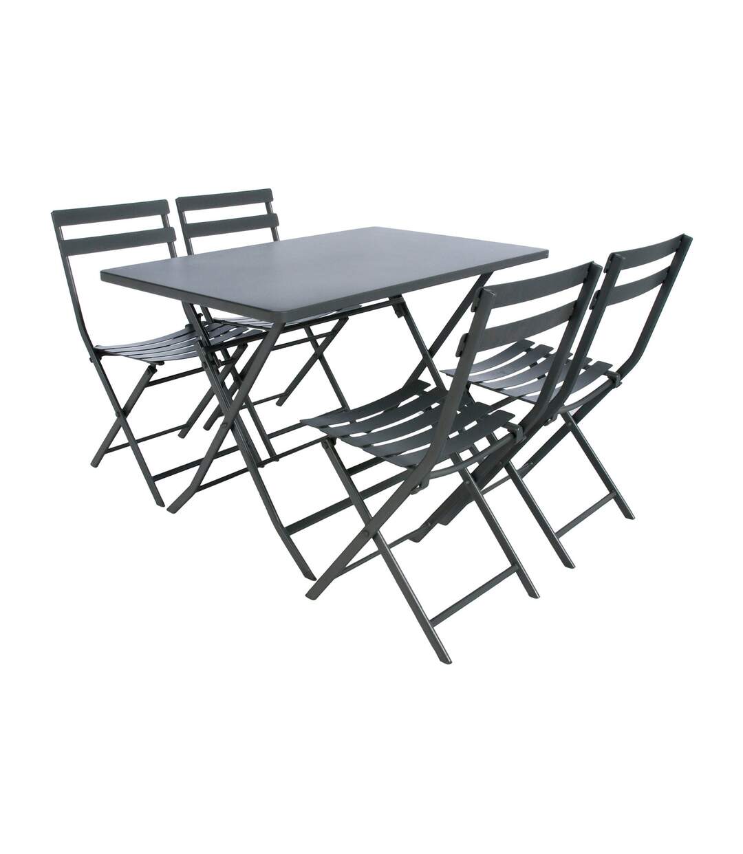 Table pliante rectangulaire Greensboro - 4 Places - Graphite