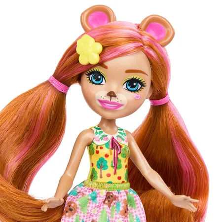 Mattel Enchantimals Core Bear Biloxi Bär & Trail Puppe