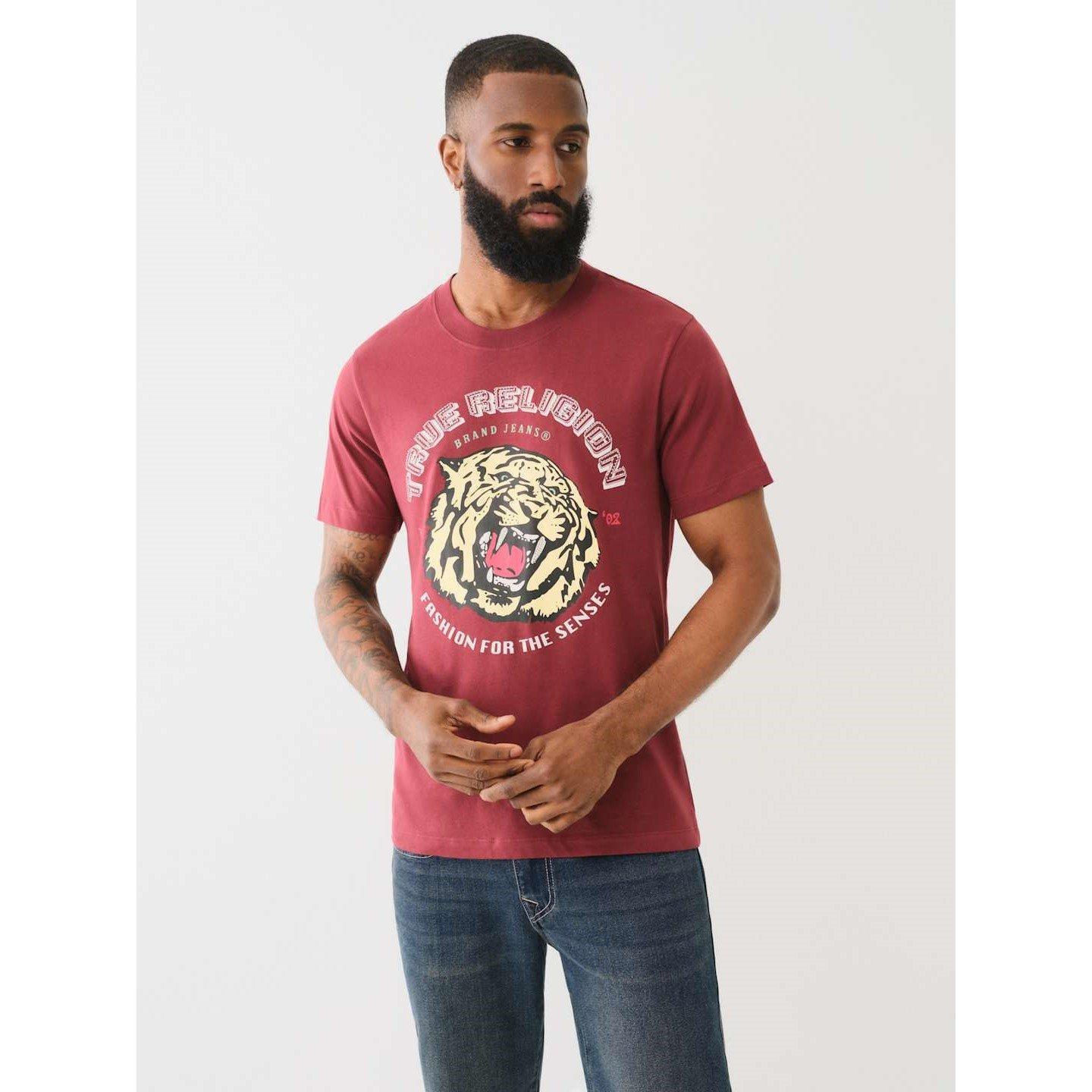 True Religion TR Tiger Face T Shirt Mens