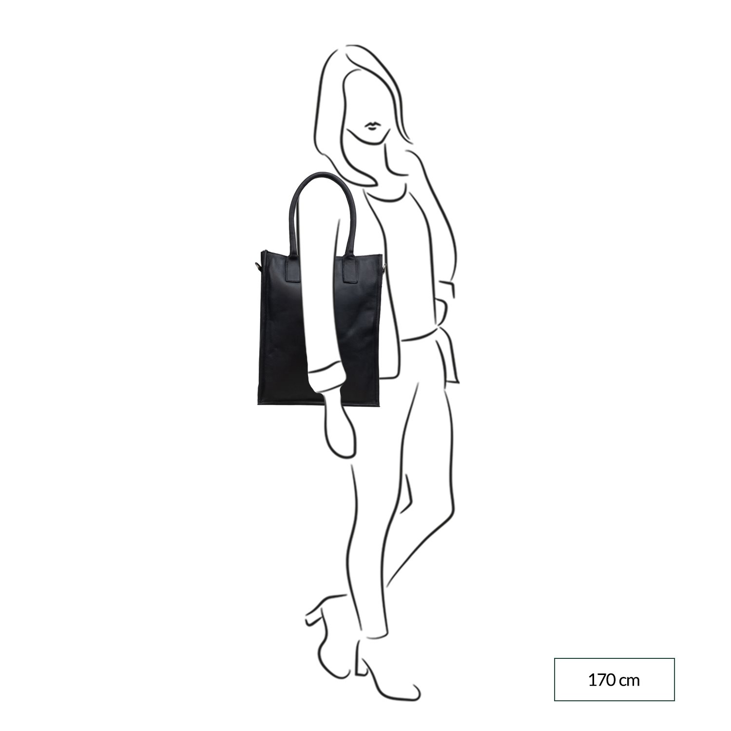 DSTRCT Preston Park A4 Shopper Laptop Bag black