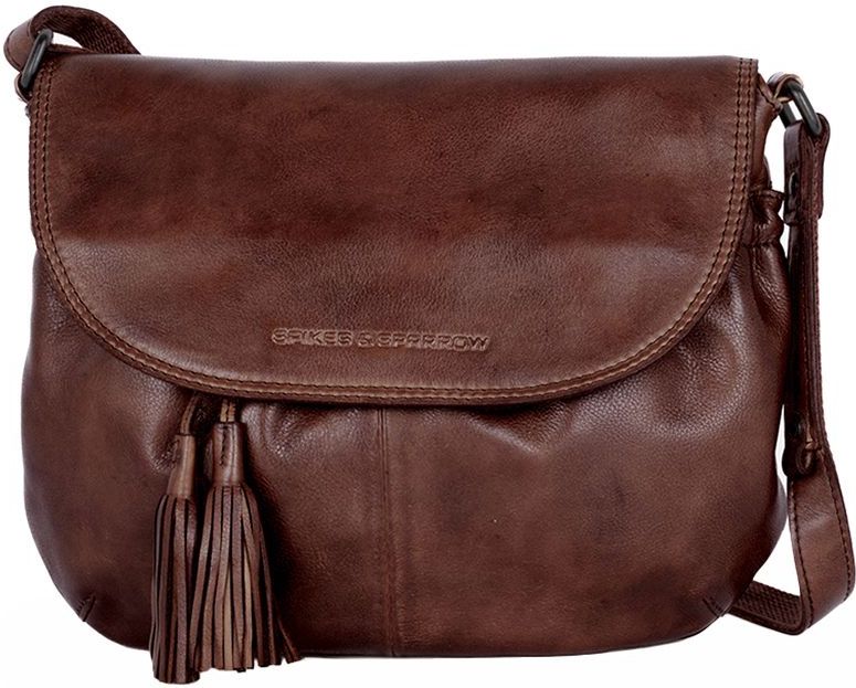 Spikes & Sparrow - Apache - Crossbodytas - Bruin - Leer