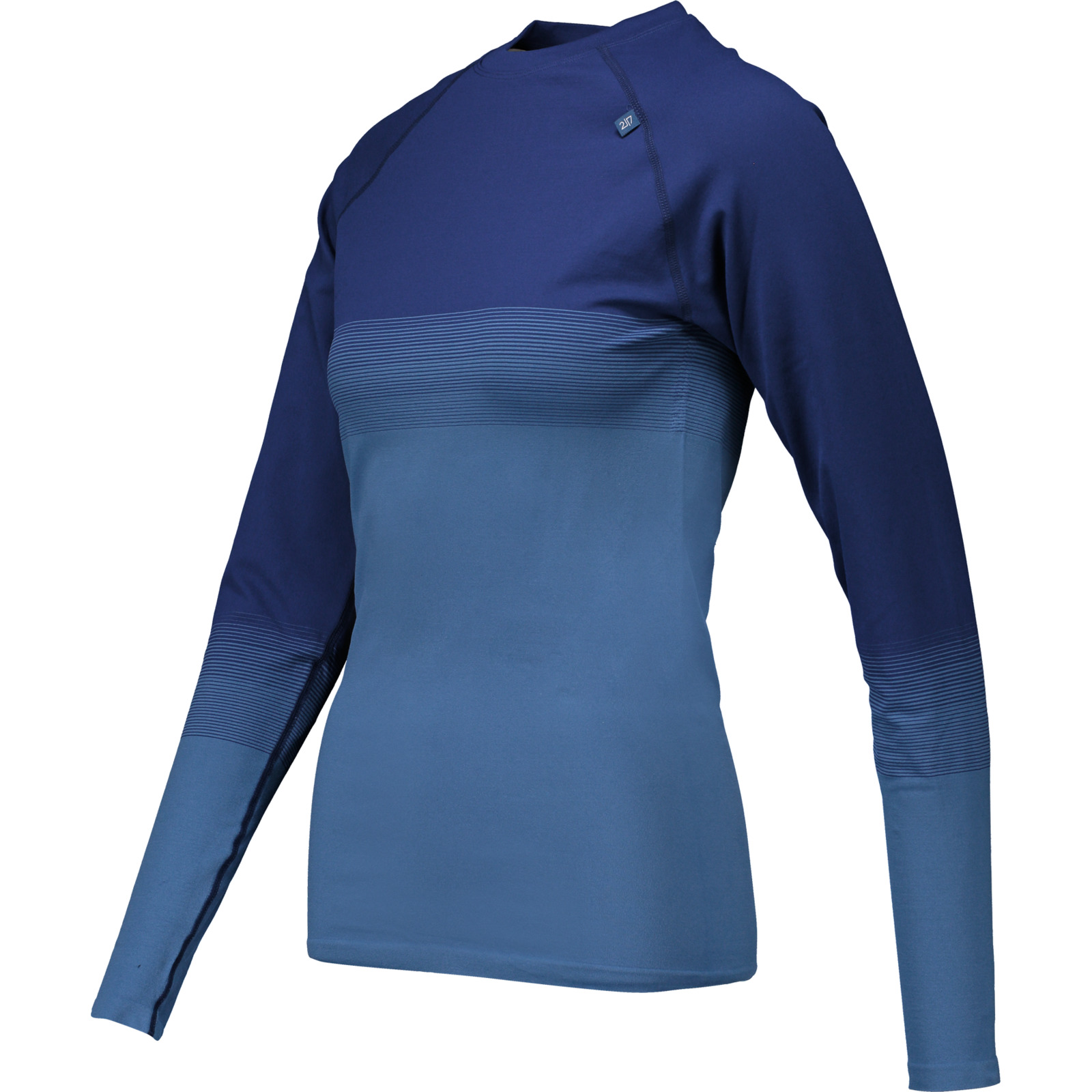 2117 Funk. Shirt Round Neck, blau, L/XL