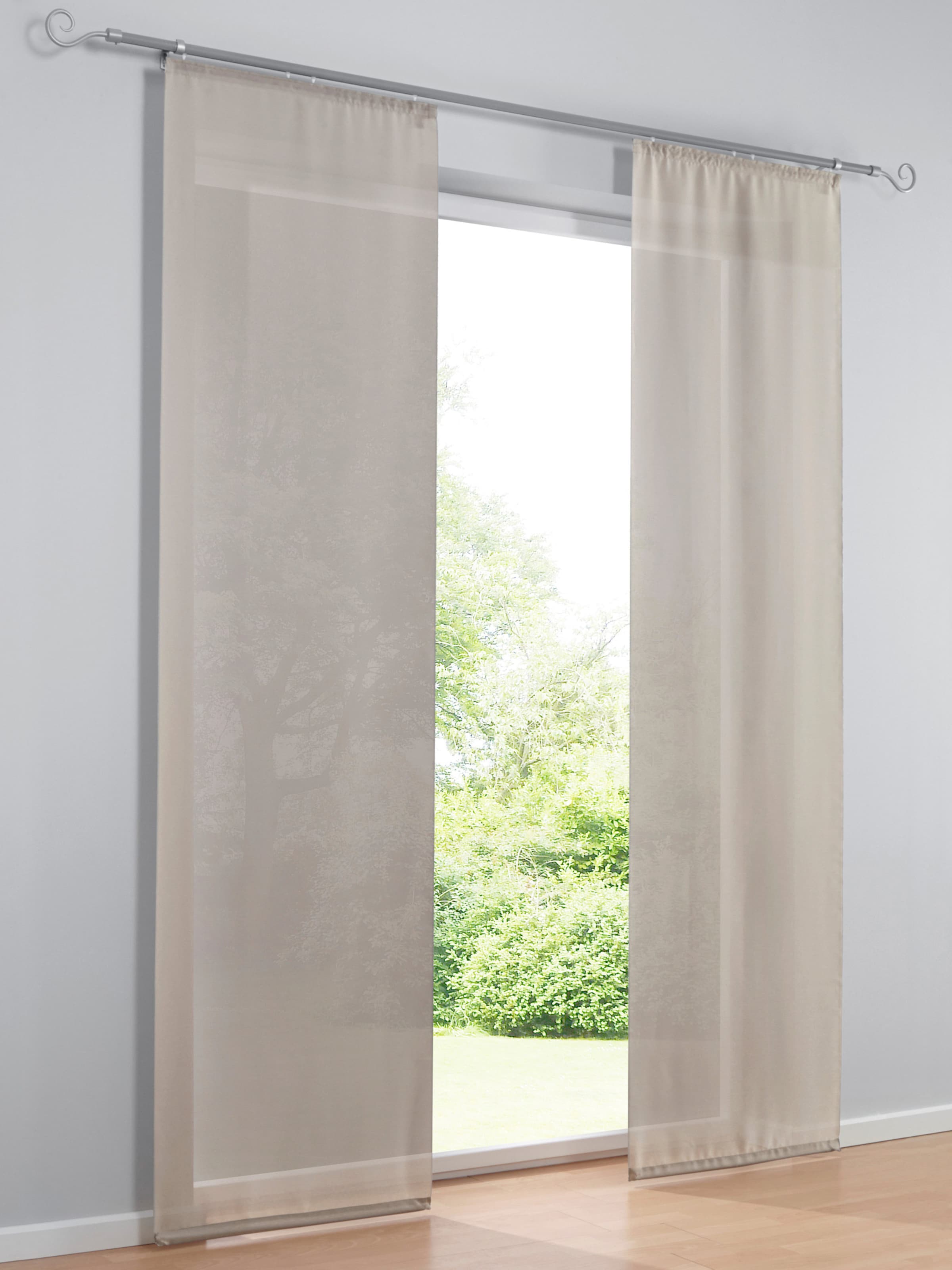 heine home Schiebevorhang in taupe